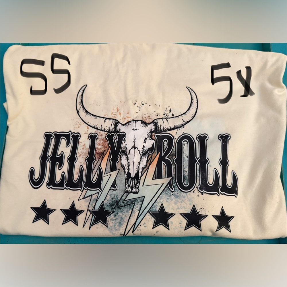 Jelly Rollin’ Graphic Bull Skull T-Shirt